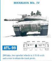Merkava Mk IV Tank Track Link Set Plastic Model Tank Tracks 1/35 Scale #99