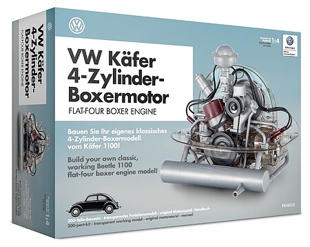 Franzis 1/4 Visible Working VW Beetle Flat-Four Boxer Engine w/Sound