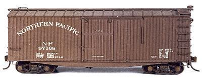Funaro 36 DS wood Boxcar NP - HO-Scale