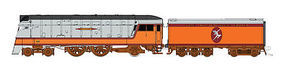 Fox 4-4-2 DC Milwaukee Road Indian Logo HO Scale Model Train Steam Locomotive #10013
