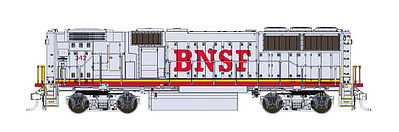 Fox EMD GP60B DC Burlington Northern Santa Fe #325 HO Scale Model Train Diesel Locomotive #20160