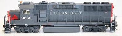 Fox GP60 DC SSW Cotton Belt Late #9684 HO Scale Model Train Diesel Locomotive #20353