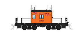 Fox Transfer Caboose Milwaukee Road #01744 HO Scale Model Train Freight Car #31160