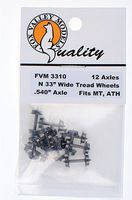 Fox 33'' Wheels (.540'' Axle) (12) N Scale Model Train Truck #3310 Fox 33'' Wheels (.540'' Axle) (12) N Scale Model Train Truck #3310