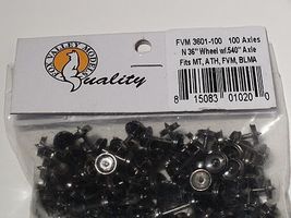 Fox 36'' Wheel (.540 Axle) (100pc) MT N Scale Model Train Truck #3601-100 Fox 36'' Wheel (.540 Axle) (100pc) MT N Scale Model Train Truck #3601-100