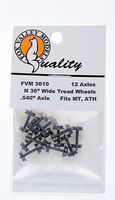 Fox 36'' Wheels .540'' Axle 12/ N-Scale (12) Fox 36'' Wheels .540'' Axle 12/ N-Scale (12)