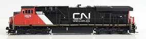 Fox GE ES44AC Standard DC Canadian National #2832 (black, red, white, Website Noodle Logo) N-Scale