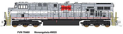 Fox GE ES44AC - Standard DC - Norfolk Southern #8025 N Scale Model Train Diesel Locomotive #70460