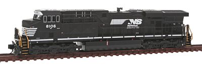 Fox GE ES44AC - Standard DC - Norfolk Southern #8106 N Scale Model Train Diesel Locomotive #70464