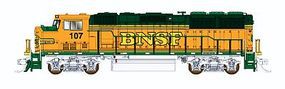 Fox EMD GP60M DC Burlington Northern Santa Fe #107 N Scale Model Train Diesel Locomotive #70505