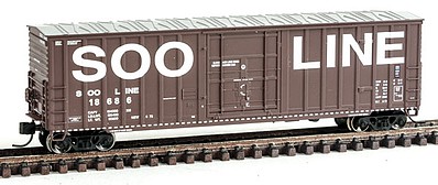 Fox 7 Post Boxcar Soo Line #18686 N Scale Model Train Freight Car #81792