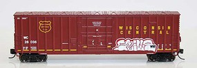 Fox 7 Post Boxcar Wisconsin Central #26036 N Scale Model Train Freight Car #81818