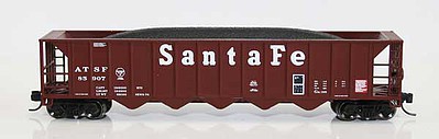 Fox Ortner 5-Bay Rapid Discharge Hopper Santa Fe 85907 N Scale Model Freight Car #836021