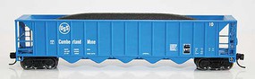 Fox Ortner 5-Bay Rapid Discharge Hopper with Coal Load Ready to Run US Steel Cumberland Mine 31 (blue, white) N-Scale