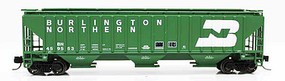 Fox 4750 Cu.Ft. 3-Bay Covered Hopper Ready to Run Burlington Northern 459575 (1970s Cascade Green, white, Large Logo) N-Scale Fox 4750 Cu.Ft. 3-Bay Covered Hopper Ready to Run Burlington Northern 459575 (1970s Cascade Green, white, Large Logo) N-Scale