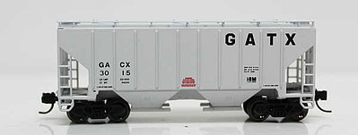 Fox N 3000 2-Bay Covered Hopper, GATX #3057