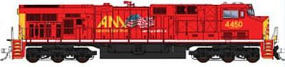 Fox GE ES44AC - Standard DC - Allegheny Midland #4456 N Scale Model Train Diesel Locomotive #89304