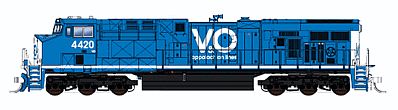 Fox GE ES44AC - Standard DC - Virginian & Ohio #4420 N Scale Model Train Diesel Locomotive #89305