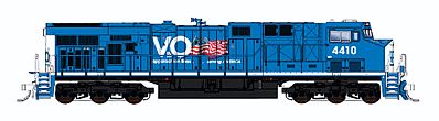 Fox GE ES44AC - Standard DC - Virginian & Ohio #4410 N Scale Model Train Diesel Locomotive #89307