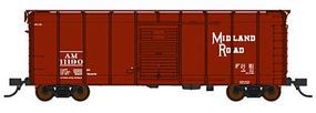 Fox B&O Class M-53 Wagontop Boxcar Allegheny Midland N Scale Model Train Freight Car #90332