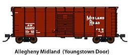 Fox B&O Class M-53 Wagontop Boxcar Allegheny Midland N Scale Model Train Freight Car #90333