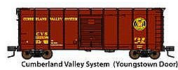 Fox B&O Class M-53 Wagontop Boxcar Cumberland Valley System N Scale Model Train Freight Car #90337