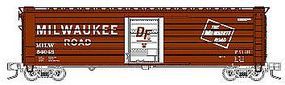 Fox 50' Single-Door Rib-Side Boxcar Milwaukee Road #54109 N Scale Model Train Freight Car #90422