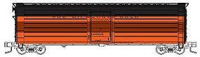 Fox 50' Single-Door Rib-Side Express Boxcar Milwaukee Road N Scale Model Train Freight Car #90427 Fox 50' Single-Door Rib-Side Express Boxcar Milwaukee Road N Scale Model Train Freight Car #90427