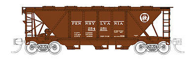 Fox H30 3-Bay Covered Hopper Pennsylvania Railroad #254267 N Scale Model Train Freight Car #90504