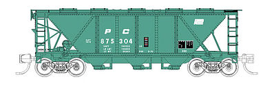 Fox H30 3-Bay Covered Hopper Penn Central #875312 N Scale Model Train Freight Car #90512
