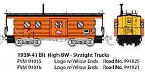 Fox High-Window Rib-Side Caboose Milwaukee Road #99 N Scale Model Train Freight Car #91016 Fox High-Window Rib-Side Caboose Milwaukee Road #99 N Scale Model Train Freight Car #91016