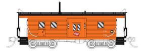 Low-Window Rib-Side Caboose Milwaukee Road #019 N Scale Model Train Freight Car #91017