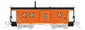 Fox Low-Window Rib-Side Caboose Milwaukee Road #020 N Scale Model Train Freight Car #91021 Fox Low-Window Rib-Side Caboose Milwaukee Road #020 N Scale Model Train Freight Car #91021