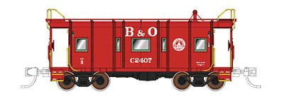 Fox B&O I-12 Wagontop Bay Window Caboose Baltimore & Ohio N Scale Model Train Freight Car #91204