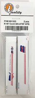 Fox 48' Smooth-Side Container 2-Pack Assembled BN America (white, blue, red, 1 with Anniversary Graphics) N-Scale