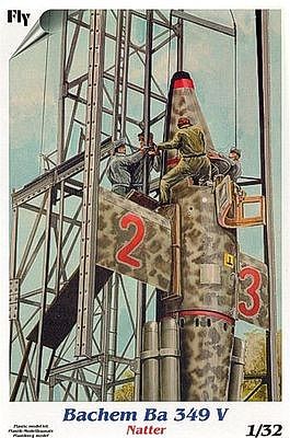 Fly Models Bachem Ba349V Natter Aircraft (Re-Issue) -- Plastic Model Airplane Kit -- 1/32 Scale -- #32001