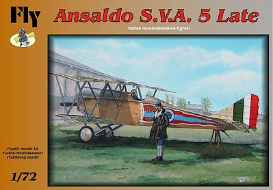 Fly-Models Ansaldo SVA 5 Late Italian Recon BiPlane Fighter Plastic Model Airplane Kit 1/72 #72002