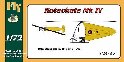Fly-Models Rotachute Mk IV One-Man Rotor Kite Aircraft Plastic Model Airplane Kit 1/72 Scale #72027