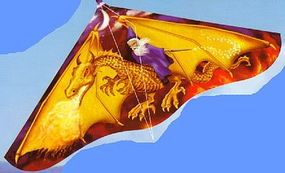 Gayla 42''x22'' Dragon Wizard Delta Wing Kite Single-Line Kite #110 Gayla 42''x22'' Dragon Wizard Delta Wing Kite Single-Line Kite #110