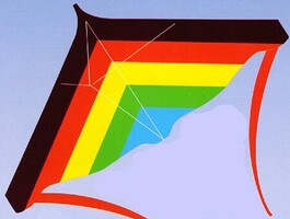 Gayla 48''x31'' Stuntmaster Stunt Kite Single-Line Kite #337 Gayla 48''x31'' Stuntmaster Stunt Kite Single-Line Kite #337