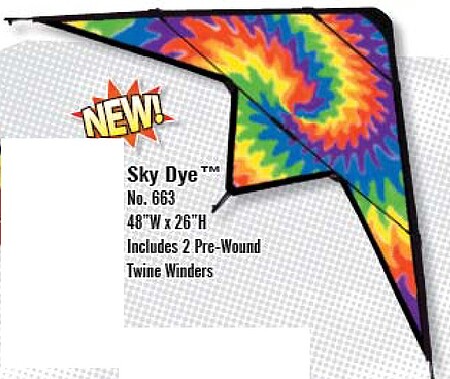 Gayla 48x22 Sky Dye Stuntmaster Nylon Kite Multi-Line Kite #663