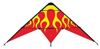 Gayla Sky Fire Stunt 48 Dual Control Nylon Single-Line Kite #664