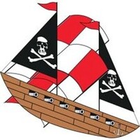 Gayla 42''x25'' Pirate Ship 3-D Nylon Kite Single-Line Kite #960 Gayla 42''x25'' Pirate Ship 3-D Nylon Kite Single-Line Kite #960