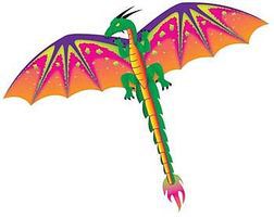 Gayla 55''x45'' Dragon 3-D Nylon Kite Single-Line Kite #961 Gayla 55''x45'' Dragon 3-D Nylon Kite Single-Line Kite #961