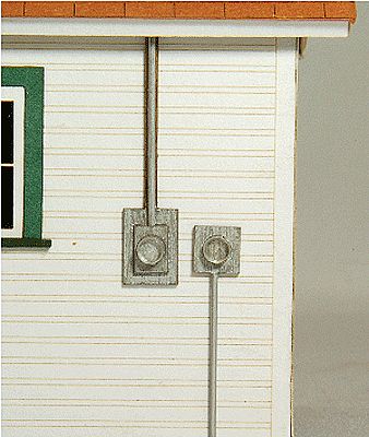 GCLaser Meter Socket 4-Pack Kit - 2 Styles HO Scale Model Railroad Building Accessories #11011