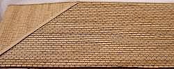 GCLaser Laser-Cut Roof Shingles (3-Tab) 11.5 Long (Brown) HO-Scale #11132