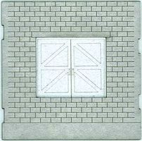 The Cube Modular System Component Kit Cube Wall Front Door HO Scale #113013