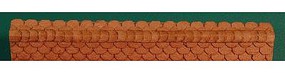 GCLaser Roof Ridge Cap (Scalloped) 20 Lineal Inch Coverage (Brown) N Scale #11322 GCLaser Roof Ridge Cap (Scalloped) 20 Lineal Inch Coverage (Brown) N Scale #11322