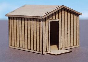 GCLaser Storage Shed Kit (Laser-Cut Wood) 1-7/8 x 2-1/8 x 1-7/16'' HO Scale Model #11391