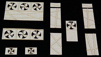 GCLaser Window Fans & BoardUps The Cube Modular System Component Kit HO Scale #116018